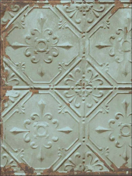 turquoise patterned wallpaper for bedroom by A Street Prints