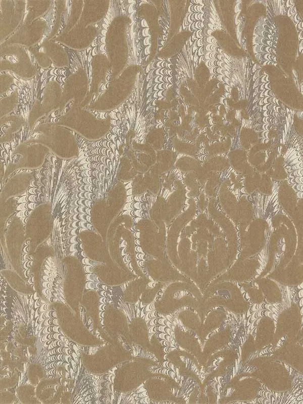 1 damask wallpaper for dining room by Maxwell