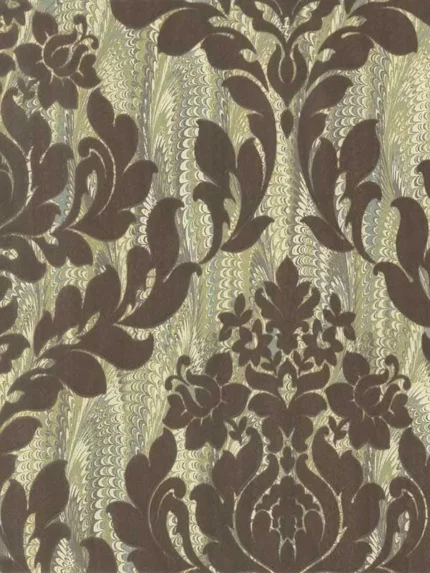 5 damask wallpaper for dining room by Maxwell
