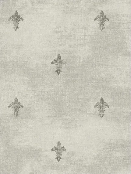 gray patterned wallpaper for bedroom by Pelican Prints