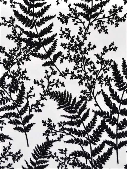 black patterned wallpaper for bedroom by Magnolia Home  by Joanna Gaines
