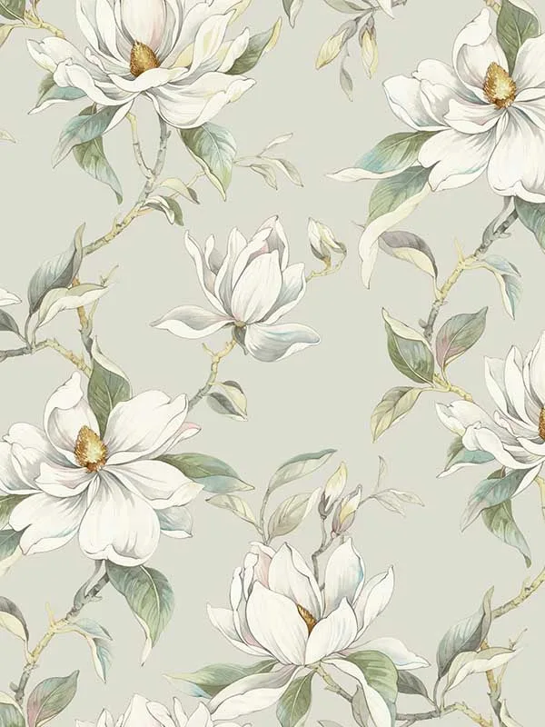 warm grey patterned wallpaper for bedroom by Candice Olson