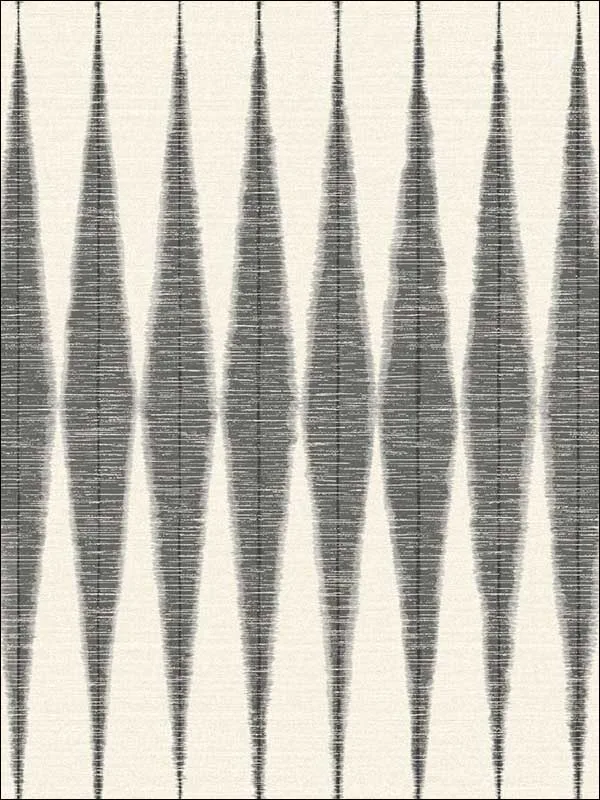 black patterned wallpaper for bedroom by Magnolia Home  by Joanna Gaines