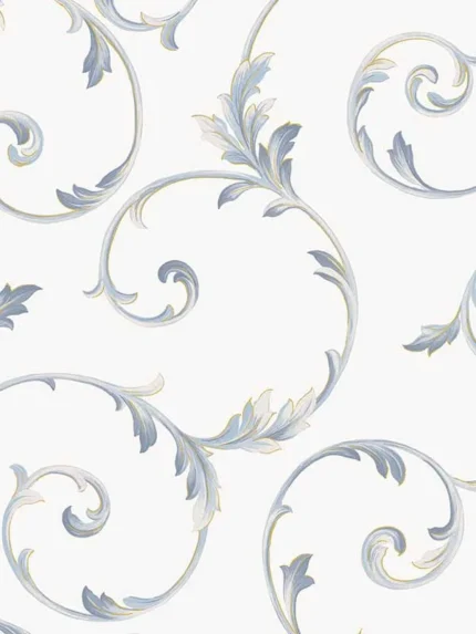 off white navy metallic gold metallic wallpaper for bedroom by Patton Norwall