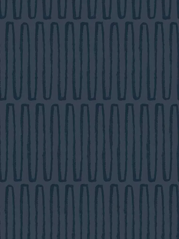 navy patterned wallpaper for bedroom by A Street Prints