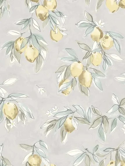 charcoal patterned wallpaper for bedroom by Chesapeake