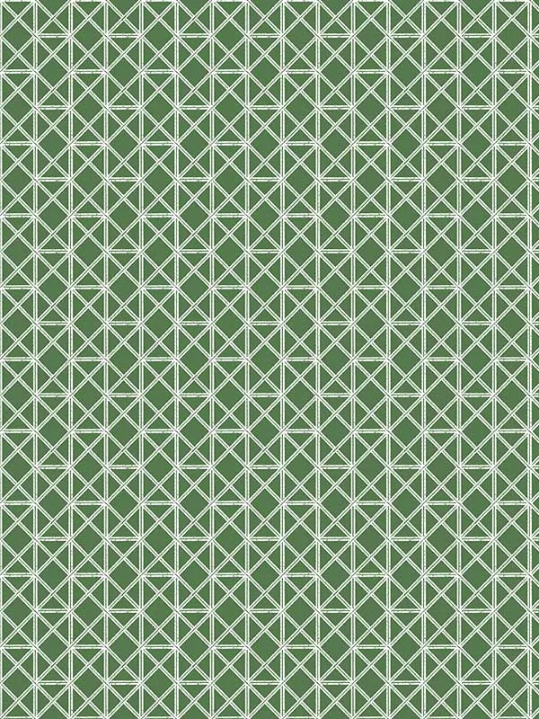 Lisbeth Geometric Lattice Green Wallpaper for Modern Living Rooms or Hallways | a Street Prints - Shop Safe in Houston Wallpapering green geometric wallpaper for bedroom by A Street Prints