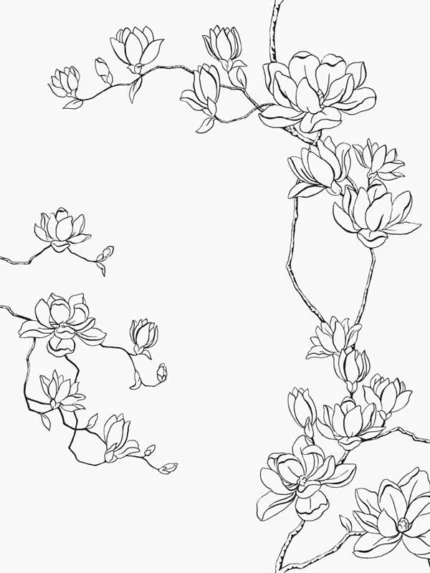 black patterned wallpaper for bedroom by Magnolia Home  by Joanna Gaines