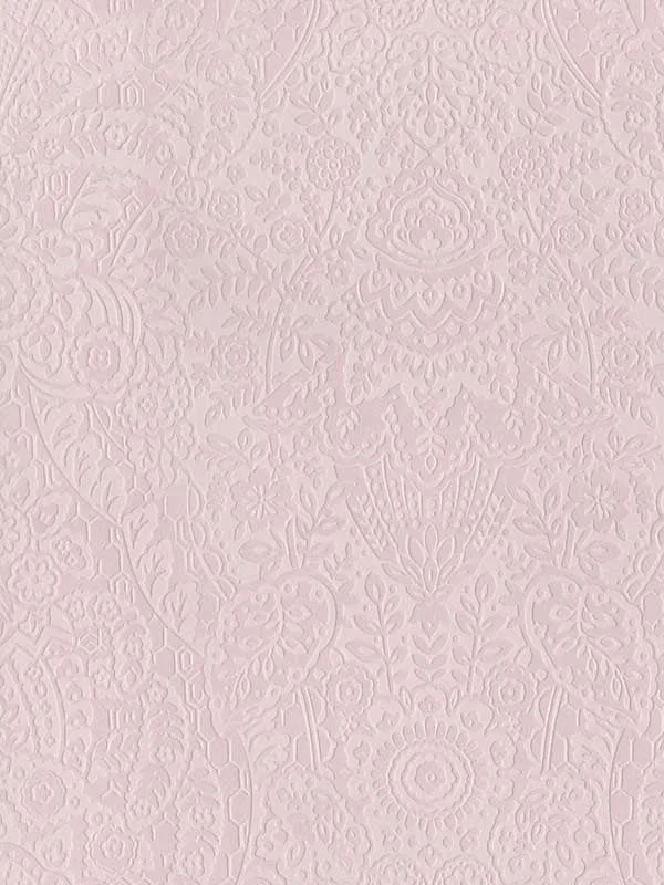pink damask wallpaper for dining room by A Street Prints
