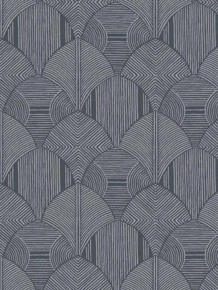 blue geometric wallpaper for office by A Street Prints