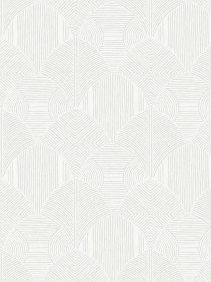 silver geometric wallpaper for office by A Street Prints
