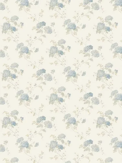 trail cream blue beige patterned wallpaper for bedroom by Patton Norwall