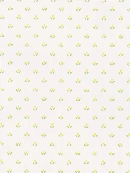 green yellow white patterned wallpaper for bedroom by Patton Norwall