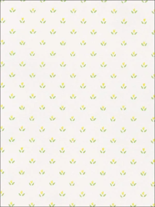 green yellow white patterned wallpaper for bedroom by Patton Norwall