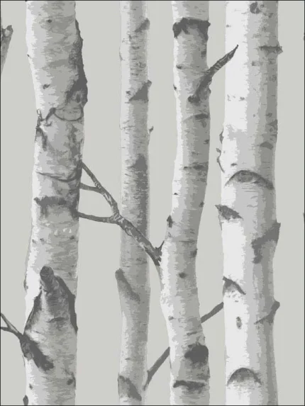 grey patterned wallpaper for bedroom by Brewster