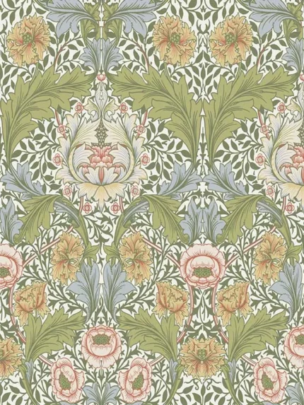 green floral wallpaper for bedroom by A Street Prints