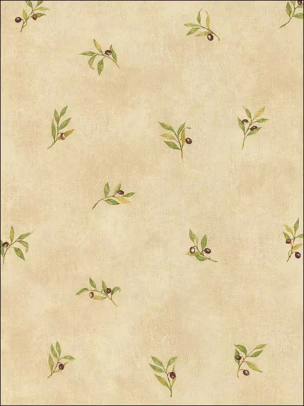 sand green burgundy patterned wallpaper for bedroom by Patton Norwall