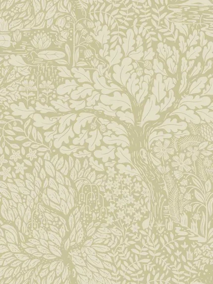 sage patterned wallpaper for bedroom by A Street Prints