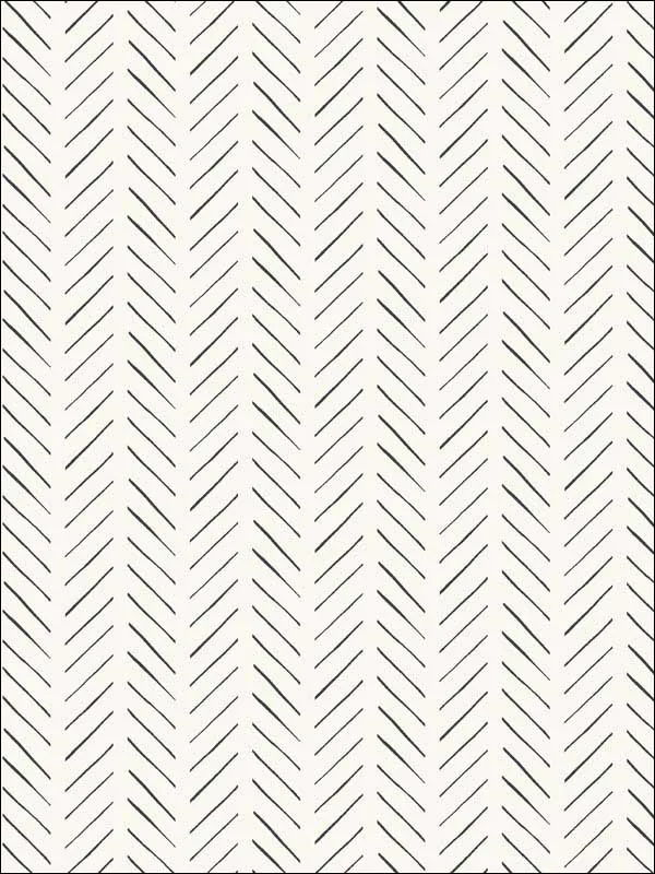 black patterned wallpaper for bedroom by Magnolia Home  by Joanna Gaines