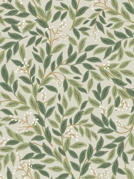 linen textured wallpaper for office by Rifle Paper Co