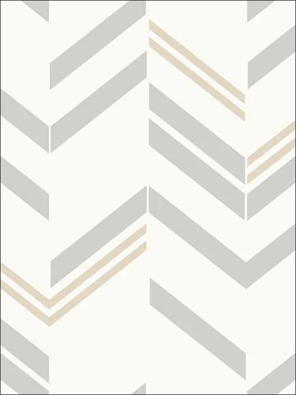 grey striped wallpaper for bedroom by York