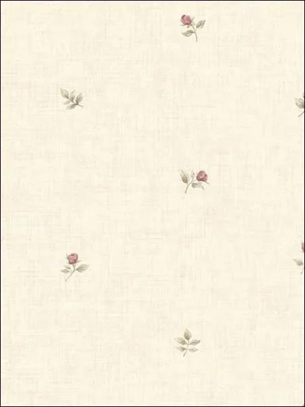 beige red green patterned wallpaper for bedroom by Patton Norwall