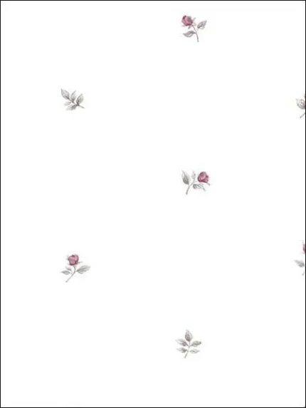 pink grey patterned wallpaper for bedroom by Patton Norwall