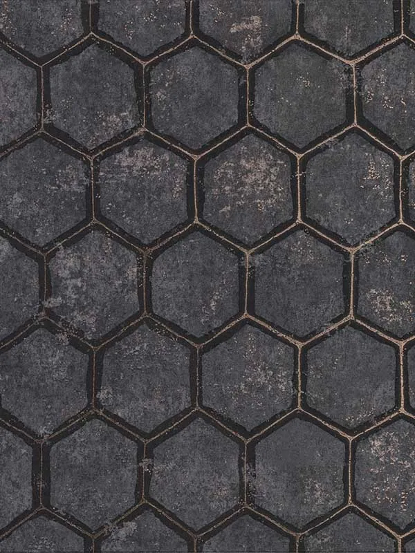 charcoal textured wallpaper for office by Brewster