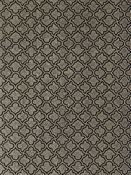 black & gold textured wallpaper for dining room by Candice Olson