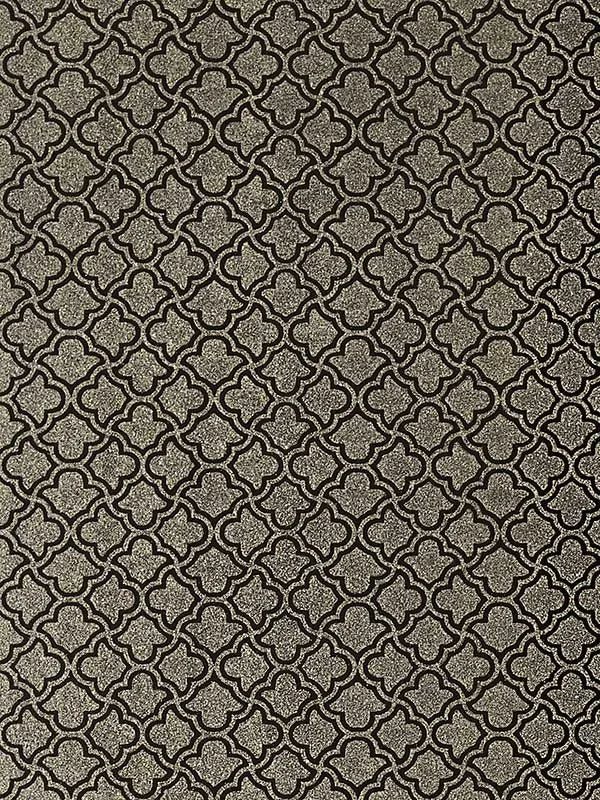 black & gold textured wallpaper for dining room by Candice Olson