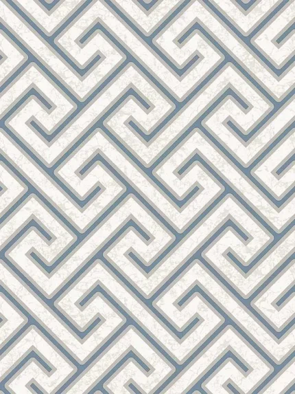 blue patterned wallpaper for bedroom by Veer Decor