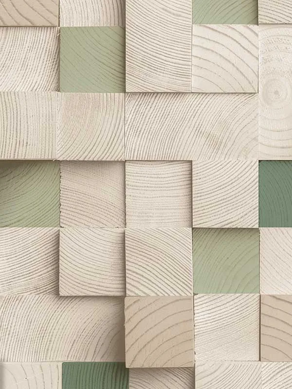 green wood wallpaper for bedroom by Veer Decor