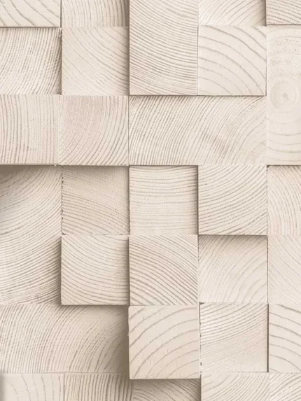 beige wood wallpaper for bedroom by Veer Decor