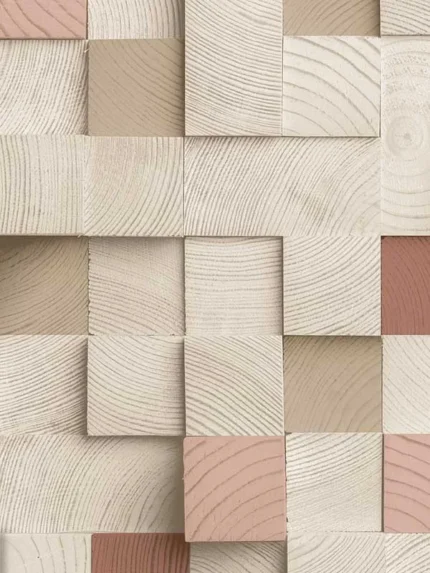 red wood wallpaper for bedroom by Veer Decor