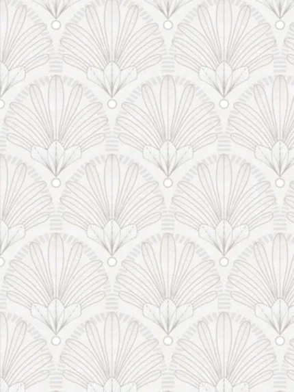 white patterned wallpaper for bedroom by Veer Decor