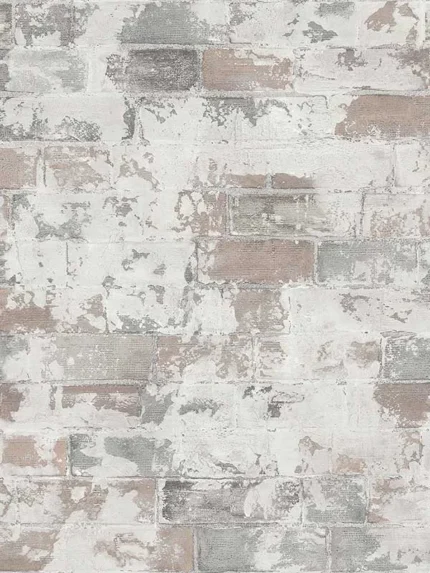 grey patterned wallpaper for bedroom by Patton Norwall