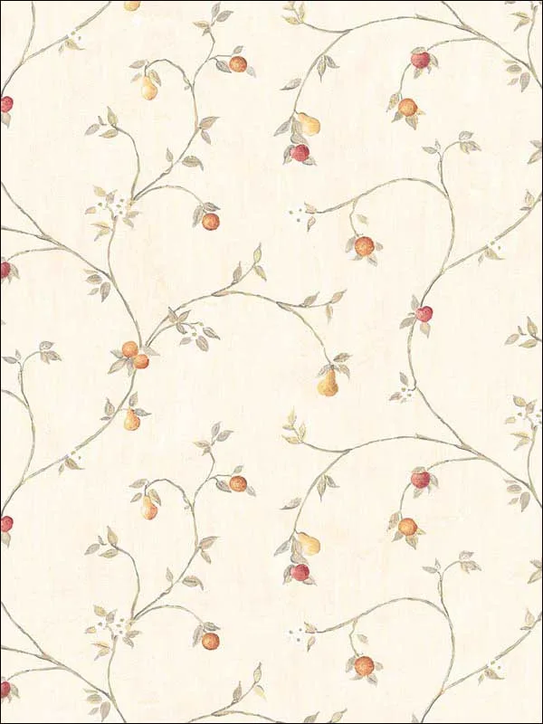 red cream taupe patterned wallpaper for bedroom by Patton Norwall