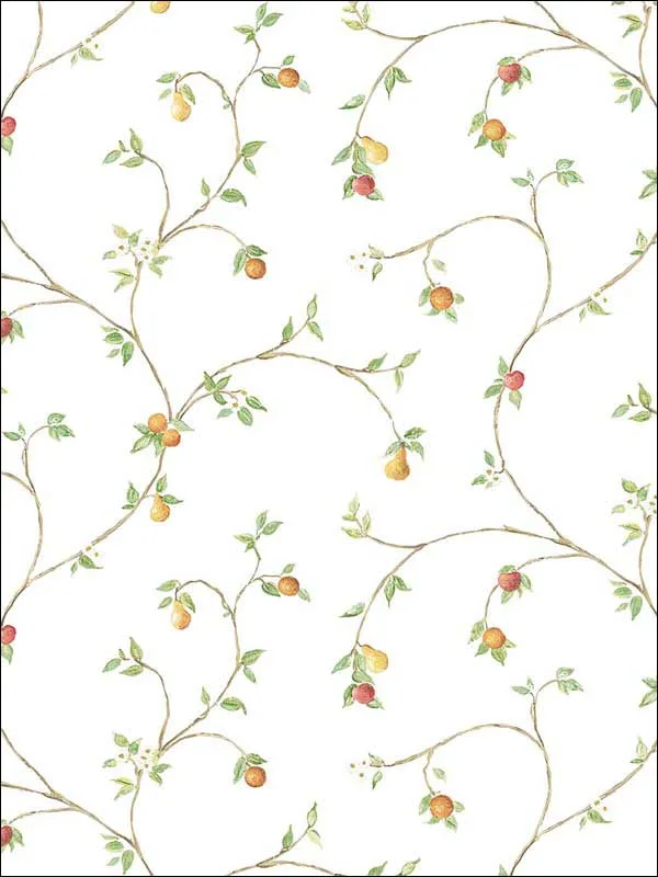 yellow red beige patterned wallpaper for bedroom by Patton Norwall