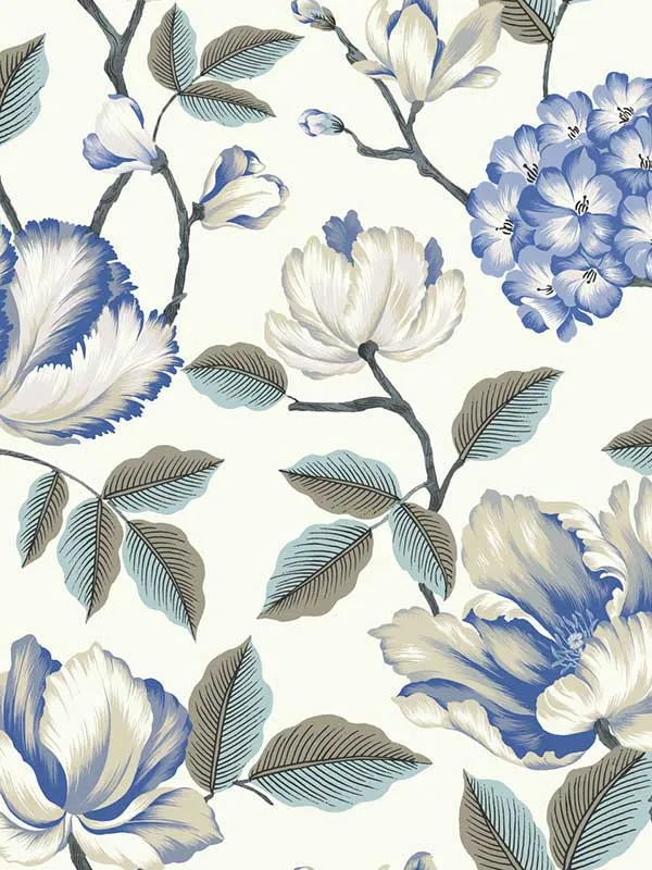 white patterned wallpaper for bedroom by York
