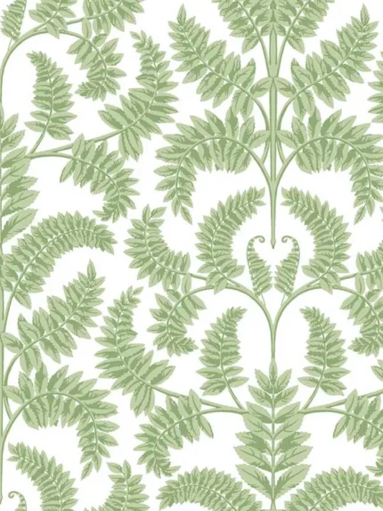 green damask wallpaper for dining room by York