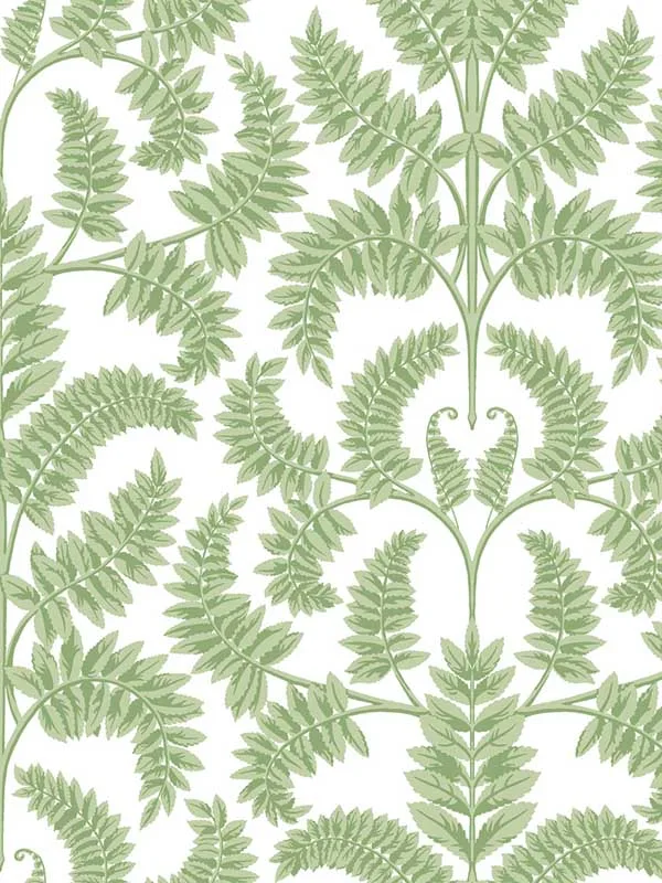 green damask wallpaper for dining room by York