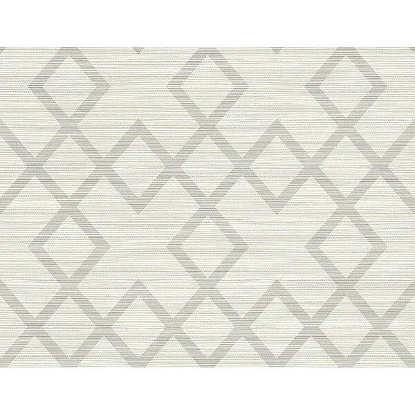 Vana Light Grey Woven Diamond Wallpaper wallpaper by York Wallcoverings