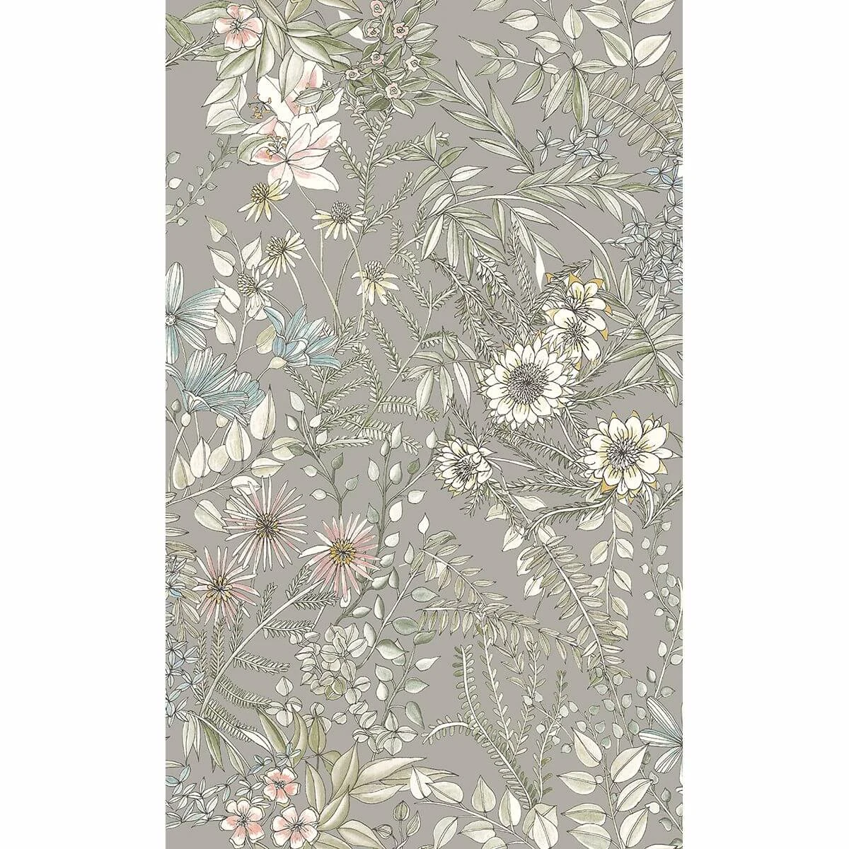 Full Bloom Beige Floral Wallpaper wallpaper by York Wallcoverings