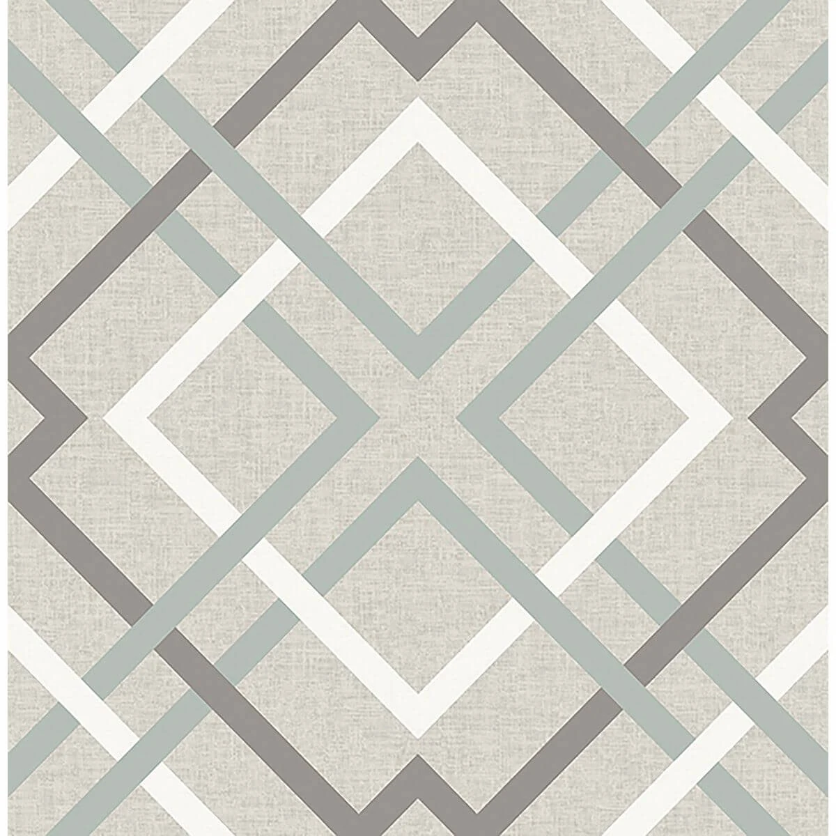 Saltire Emile Taupe Lattice Wallpaper wallpaper by York Wallcoverings