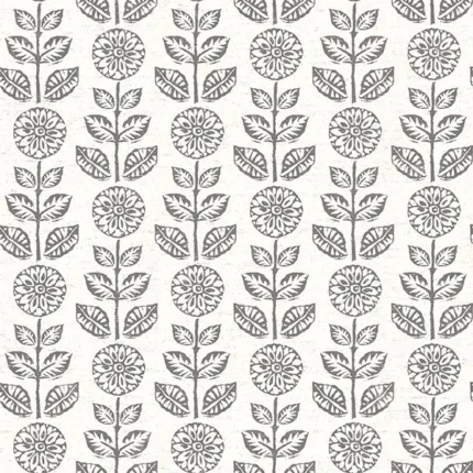 Dolly Dark Brown Folk Floral Wallpaper wallpaper by York Wallcoverings