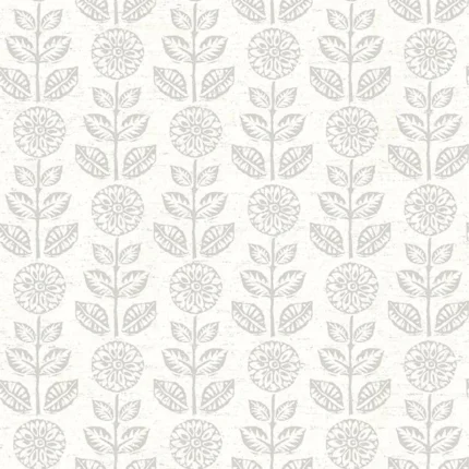 Dolly Taupe Folk Floral Wallpaper wallpaper by York Wallcoverings