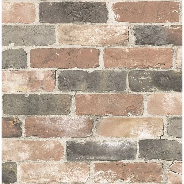 Cody Red Reclaimed Bricks Wallpaper wallpaper by York Wallcoverings