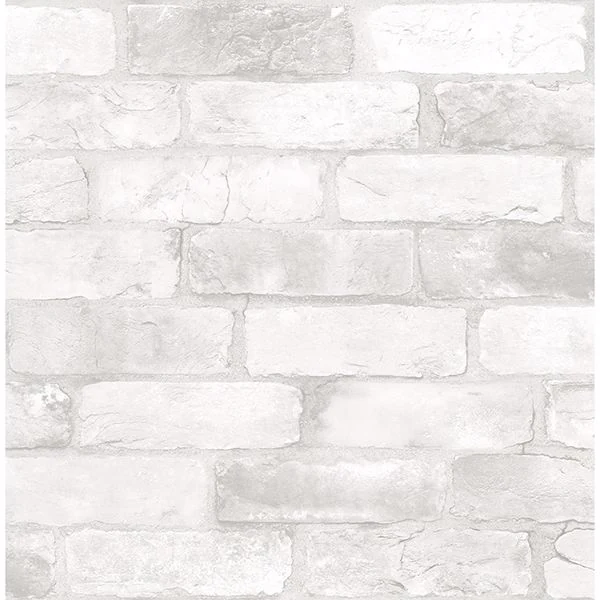 Cody Light Grey Reclaimed Bricks Wallpaper wallpaper by York Wallcoverings