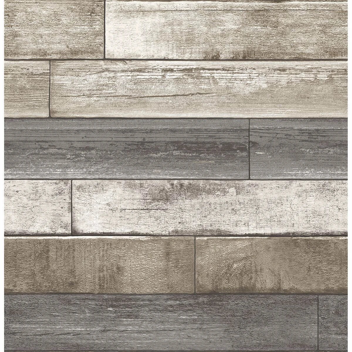 Porter Brown Weathered Plank Wallpaper wallpaper by York Wallcoverings