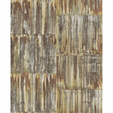 Chavez Brass Patina Panels Wallpaper wallpaper by York Wallcoverings